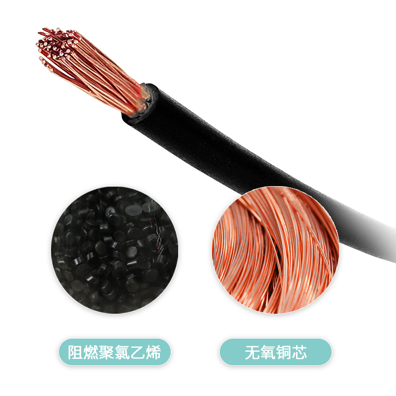 1芯  ZR-BVR  1mm?--240mm? 国标铜芯低压电缆 阻燃铜芯聚氯乙烯软电线  白色、黑色、红色、黄色、蓝色、绿色、双色